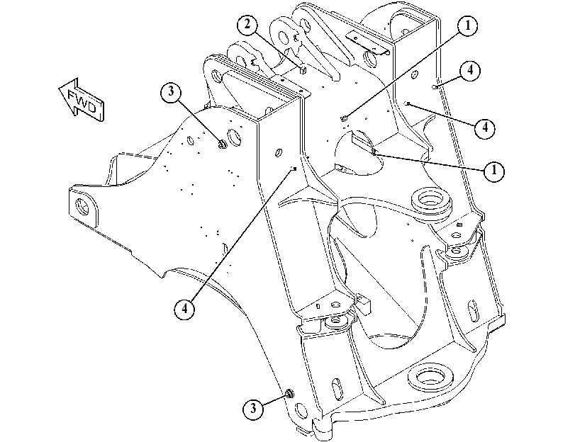 FRAME AS-LOADER 4926379 CAT
