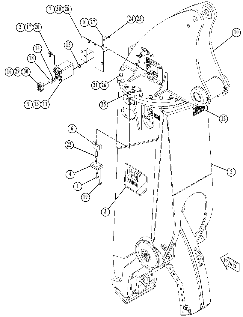 SHEAR GP-HYDRAULIC 5138110 CAT