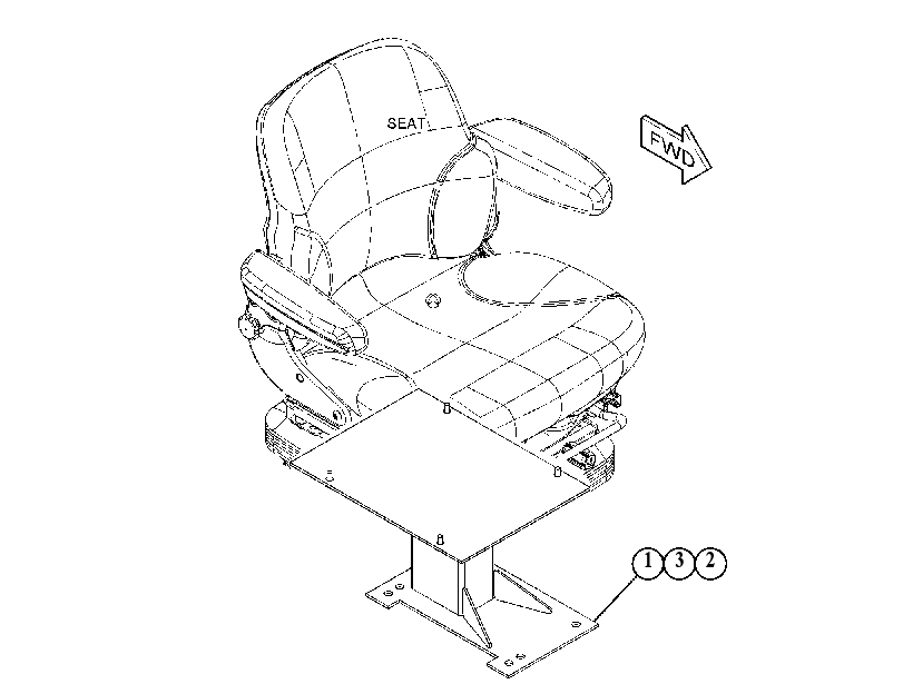 MOUNTING GP-SEAT 4899376 CAT