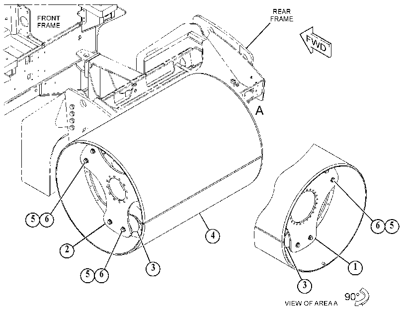 DRUM GP-COMPACTOR 5046817 CAT