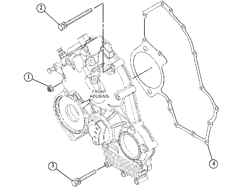 FASTENER GP-FRONT COVER 4952044 CAT