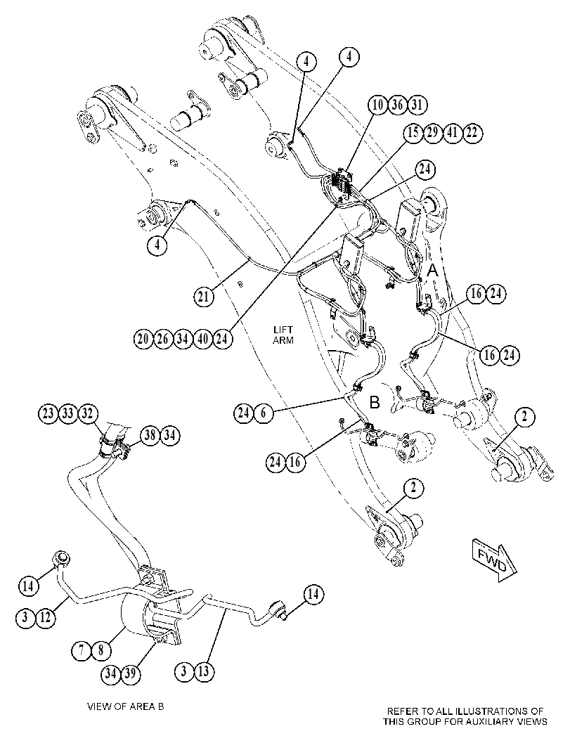 LINES GP-FRONT LUBRICATION 4946677 CAT