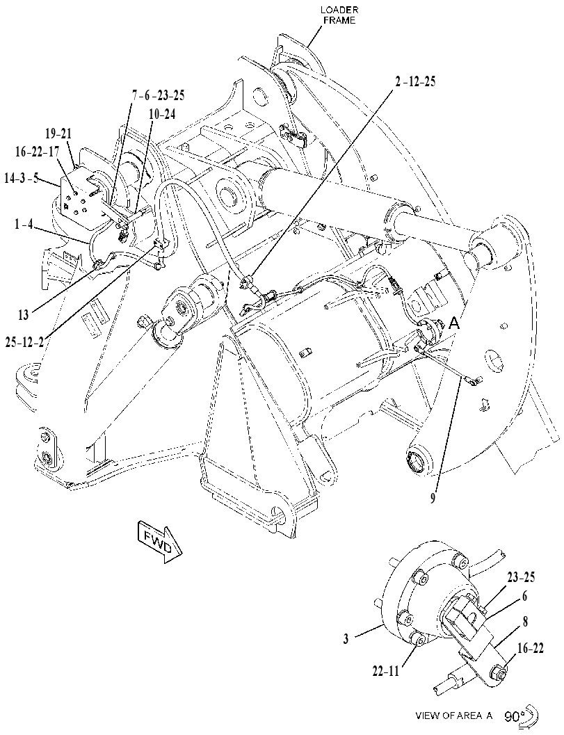 WIRING GP-KICKOUT & POSITIONER 3331440 CAT