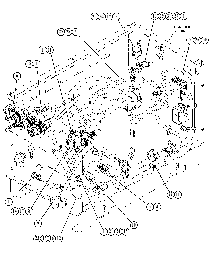 Проводка модуля AdBlue 4910298 CAT