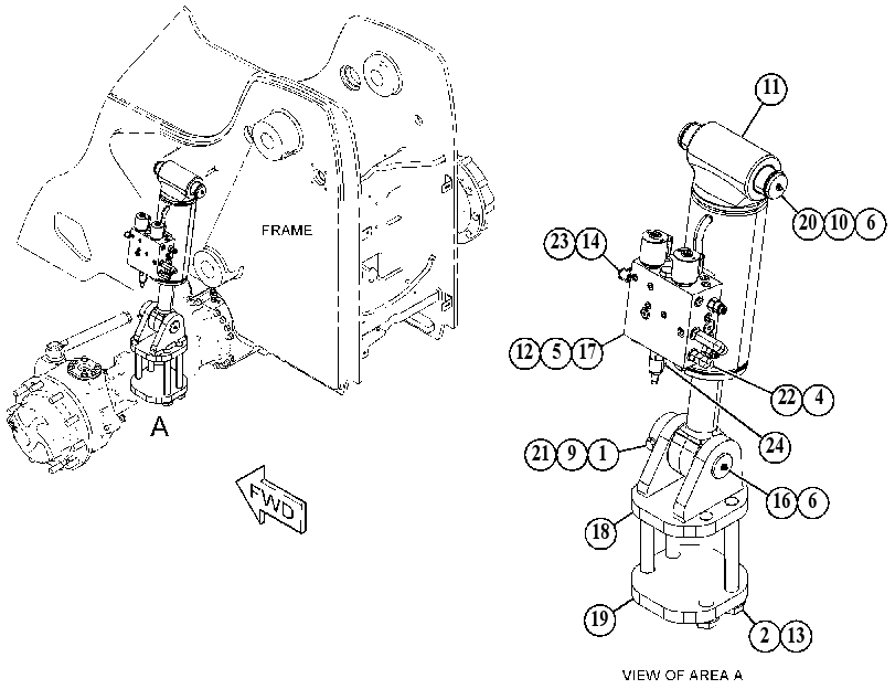 CYLINDER & VALVE GP-FRAME LVL 4838207 CAT