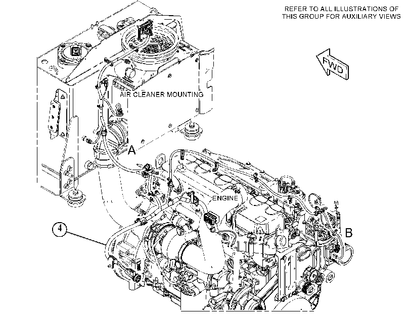 Проводка двигателя 4170094 CAT