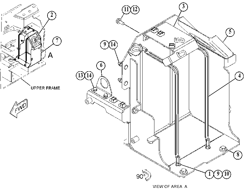 MOUNTING GP-DEF TANK 4518762 CAT