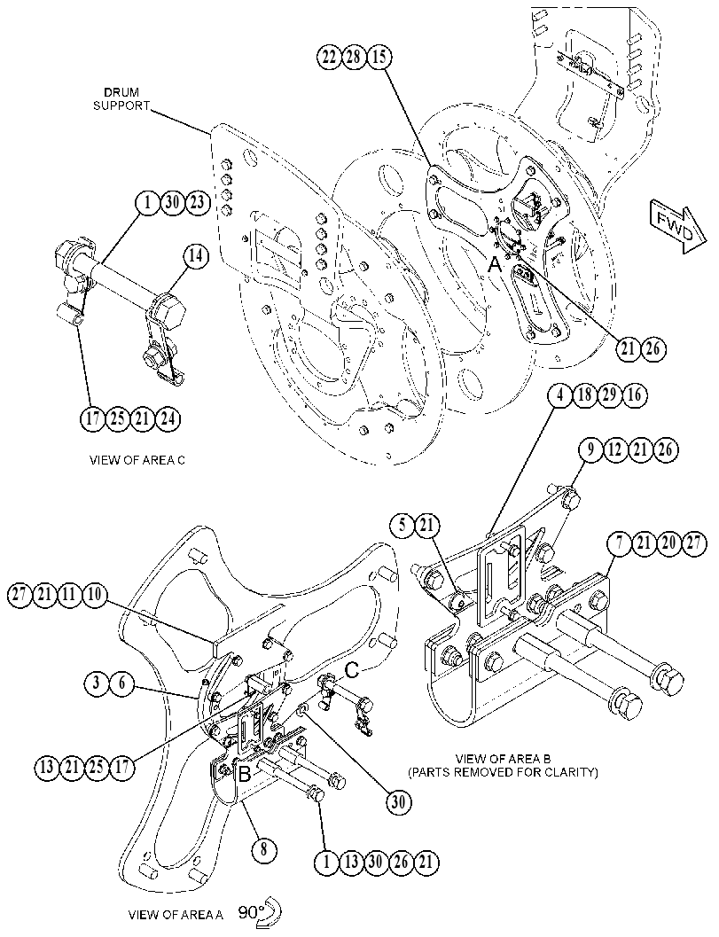 MOUNTING GP-DRUM 4830536 CAT