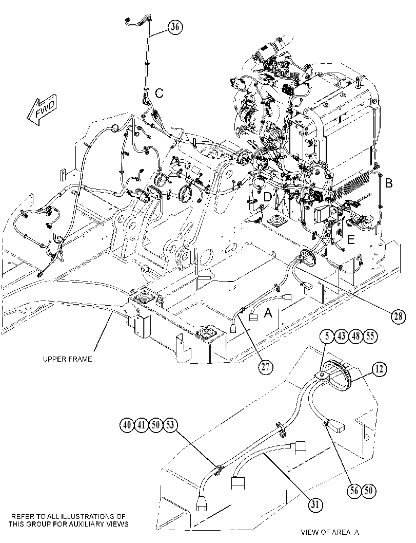 Проводка шасси 4950687 CAT