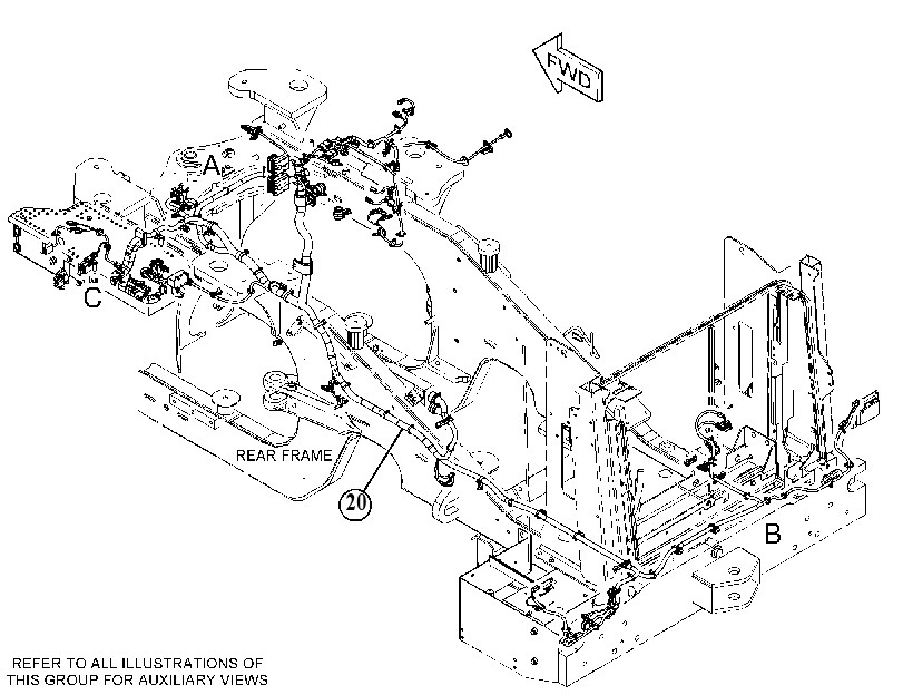 Проводка шасси 4188040 CAT