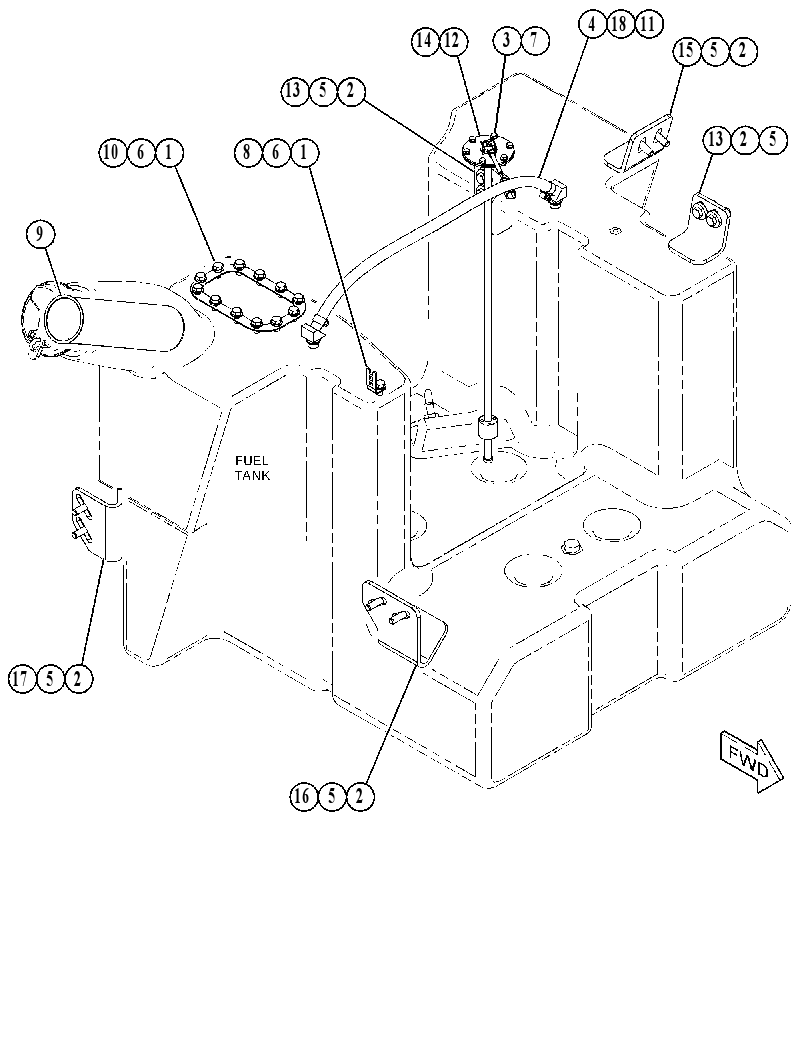 MOUNTING GP-FUEL TANK 4589827 CAT