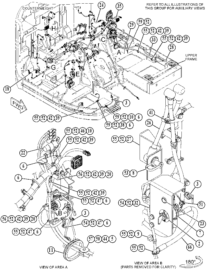 Проводка шасси 4518338 CAT