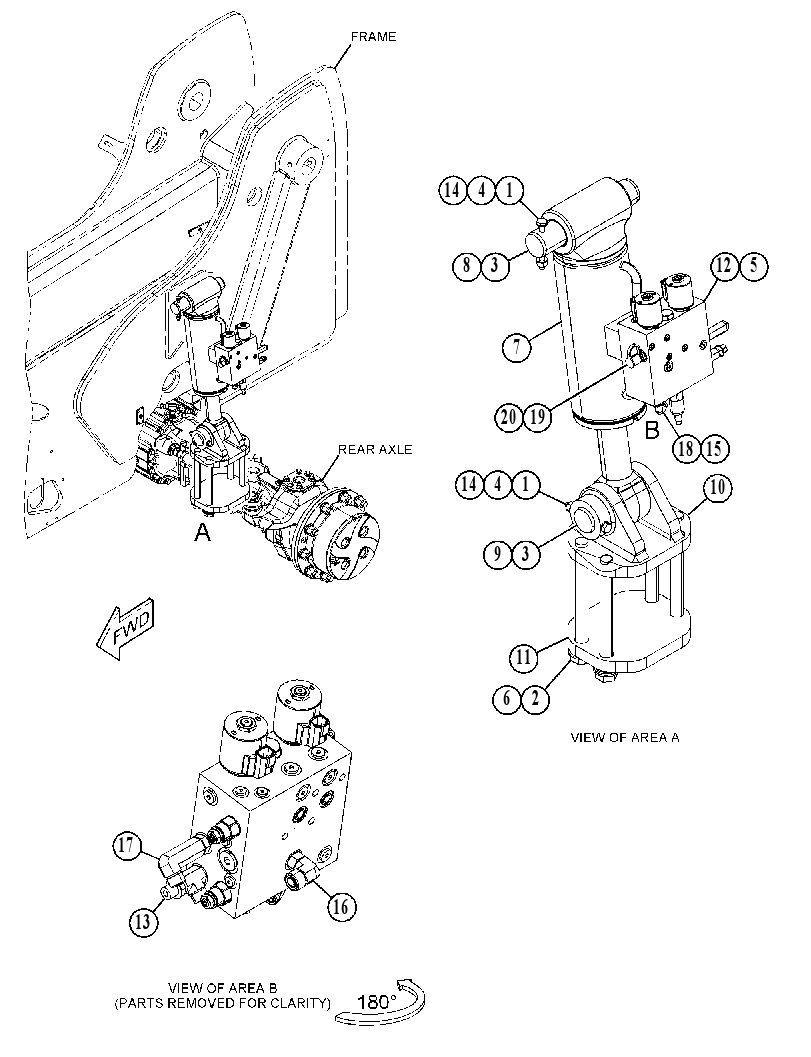 CYLINDER & MTG GP-FRAME LEVEL 4744026 CAT