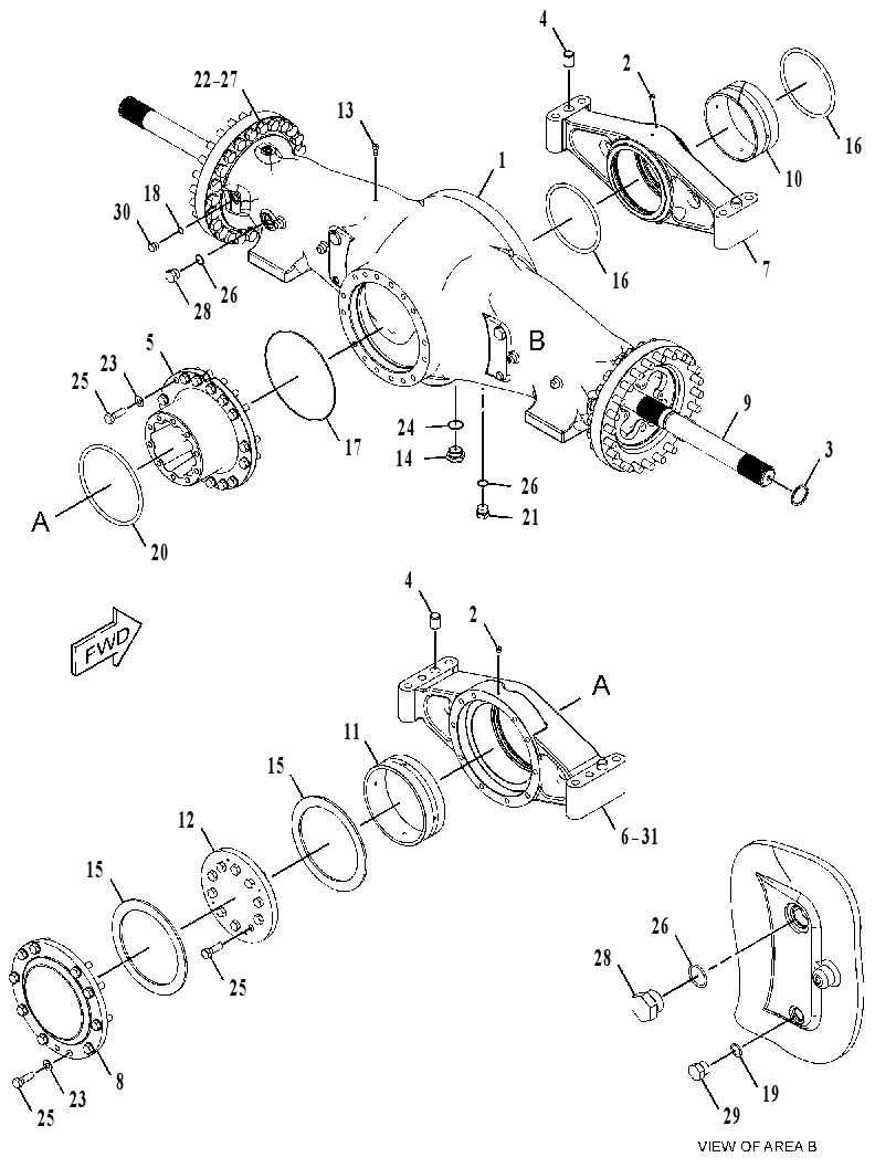 AXLE GP-OSCILLATING 3715145 CAT