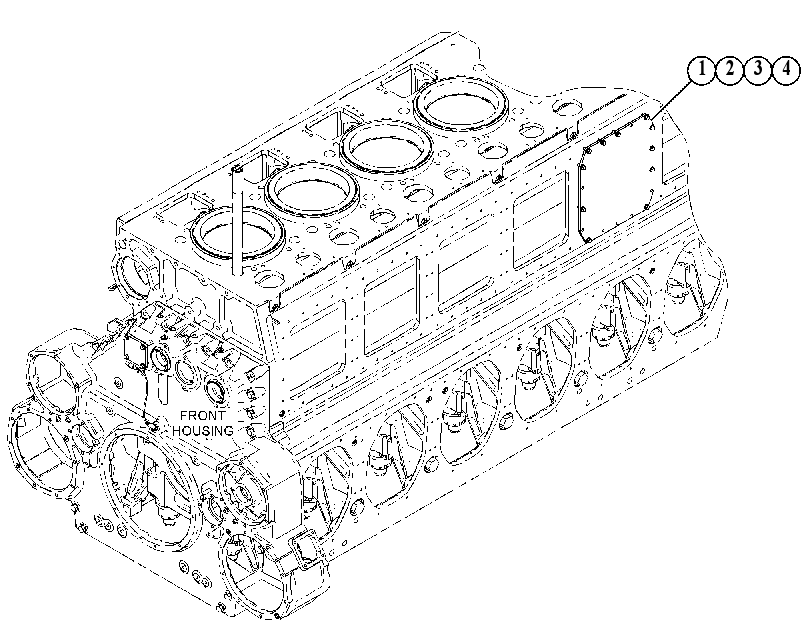 Крышка блока цилиндров 4640333 CAT