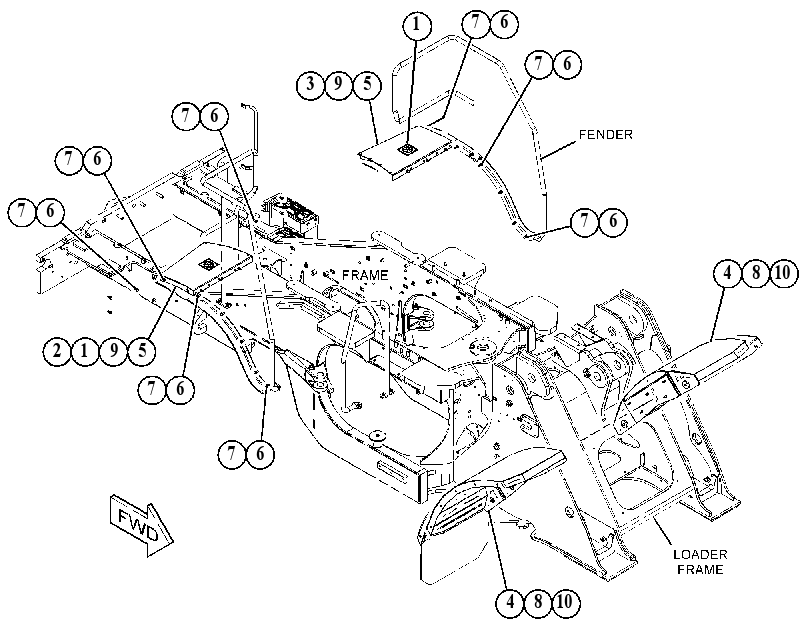 KIT-FENDER 4846914 CAT