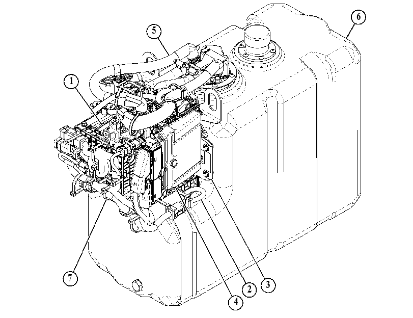Модуль AdBlue (компоновка) 5043151 CAT
