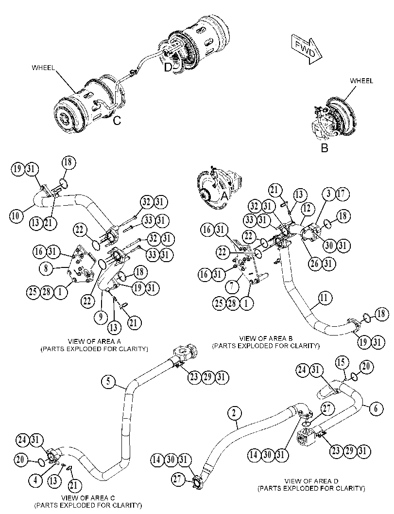 LINES GP-BRAKE COOLING 4625064 CAT