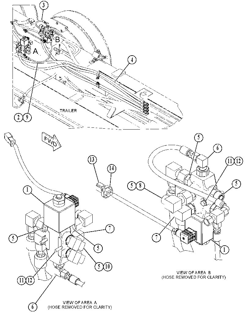VALVE & LINES GP-HYD CONTROL 3695254 CAT