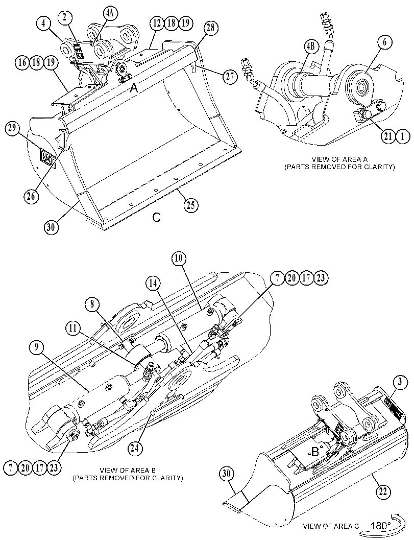 BUCKET GP-DITCH CLEANING 4820864 CAT