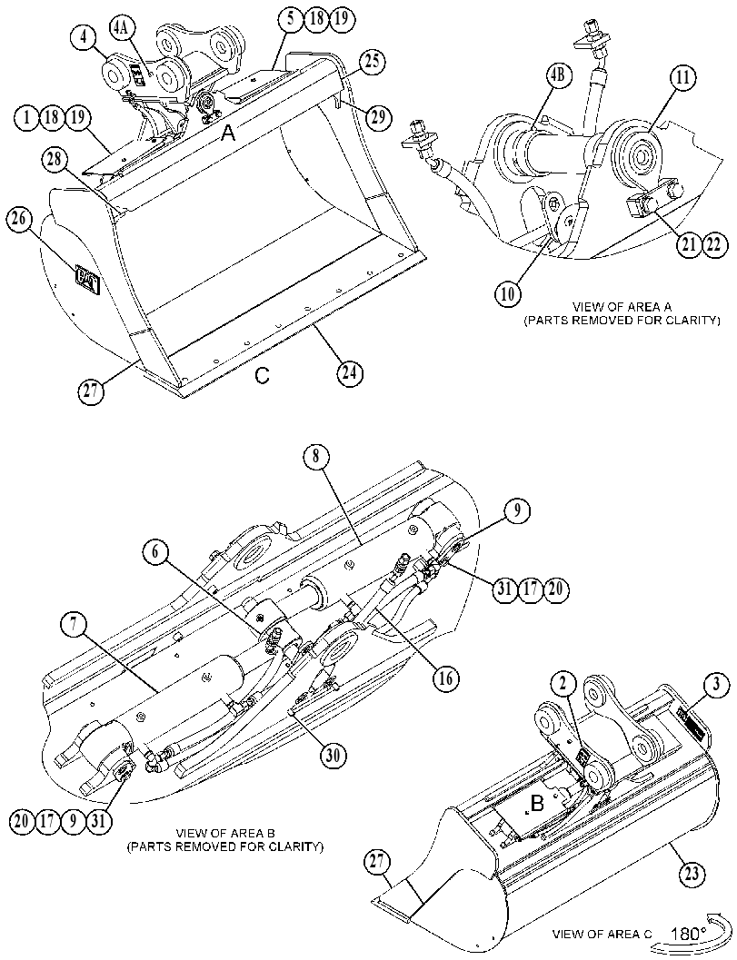 BUCKET GP-DITCH CLEANING 4840202 CAT
