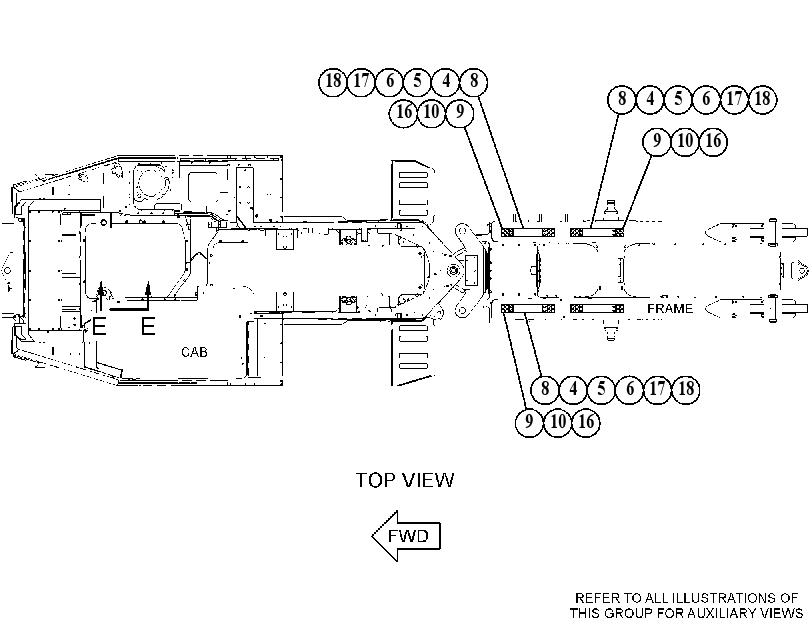 MOUNTING GP-TRUCK BODY 5031893 CAT