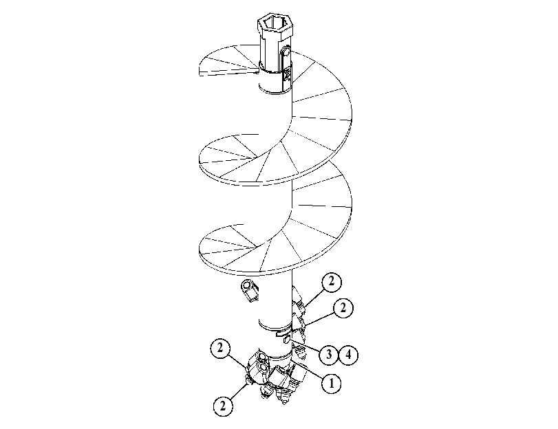 BIT GP-AUGER 3720273 CAT