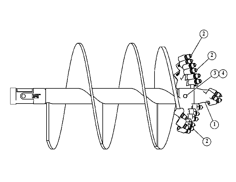 BIT GP-AUGER 3720276 CAT