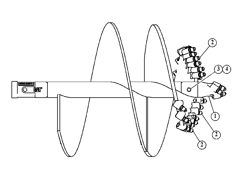 BIT GP-AUGER 3720277 CAT