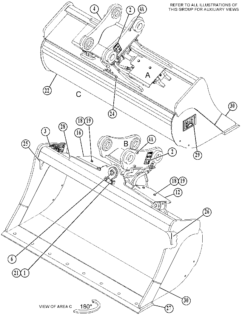BUCKET GP-DITCH CLEANING 4820867 CAT
