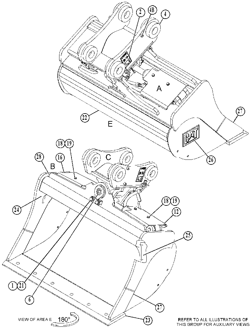 BUCKET GP-DITCH CLEANING 4840197 CAT