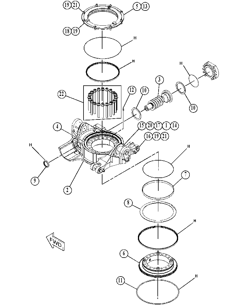 ROTOR GP-SWIVEL 5104662 CAT