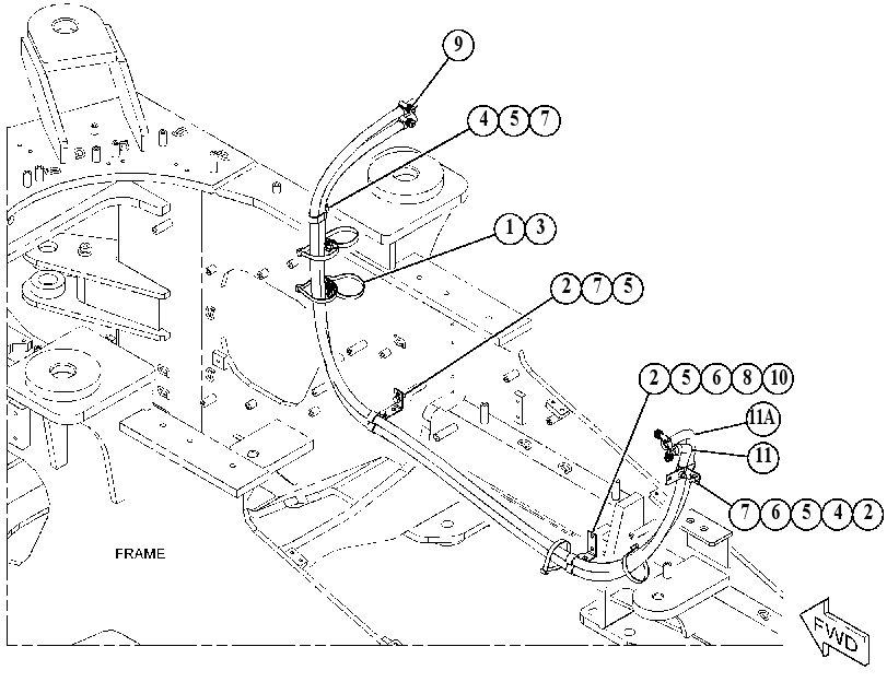 LINES GP-HEATER & AIR COND 4746055 CAT