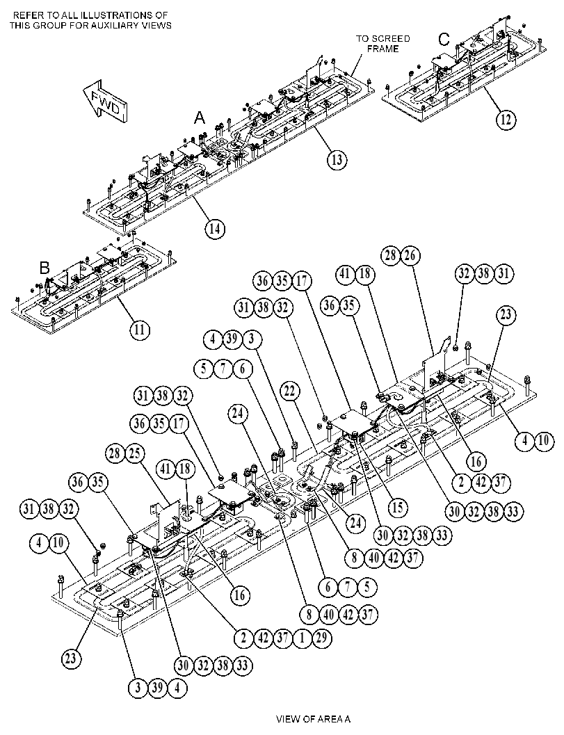PLATE & HEATER GP-SCREED 4452266 CAT