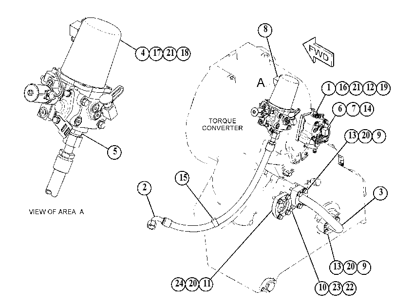 FILTER & LINES GP-TORQUE CONV 4688919 CAT