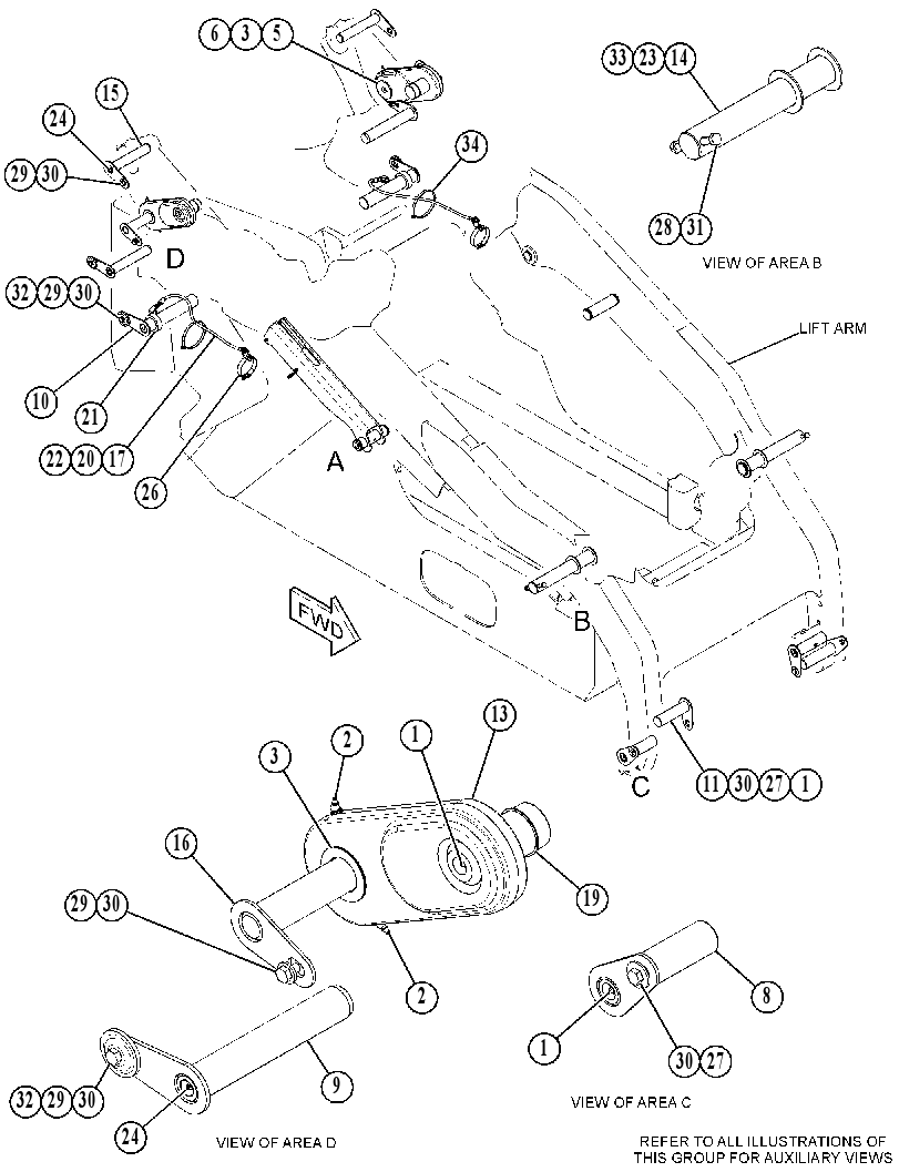 PIN & LINK GP-LIFT ARM 4358801 CAT