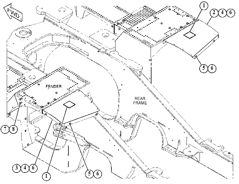 EXTENSION GP-FENDER 4788383 CAT