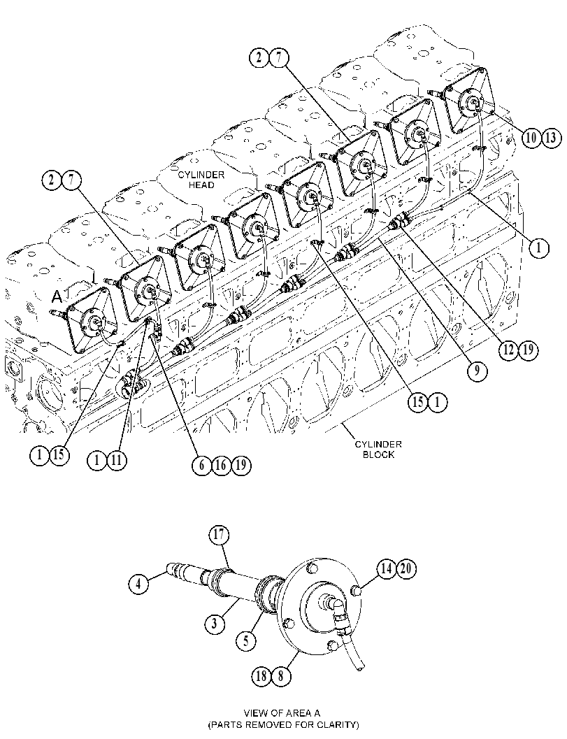 Проводка двигателя 5155521 CAT