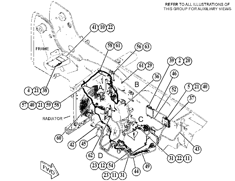 WIRING GP-ENGINE & XMSN 4842920 CAT