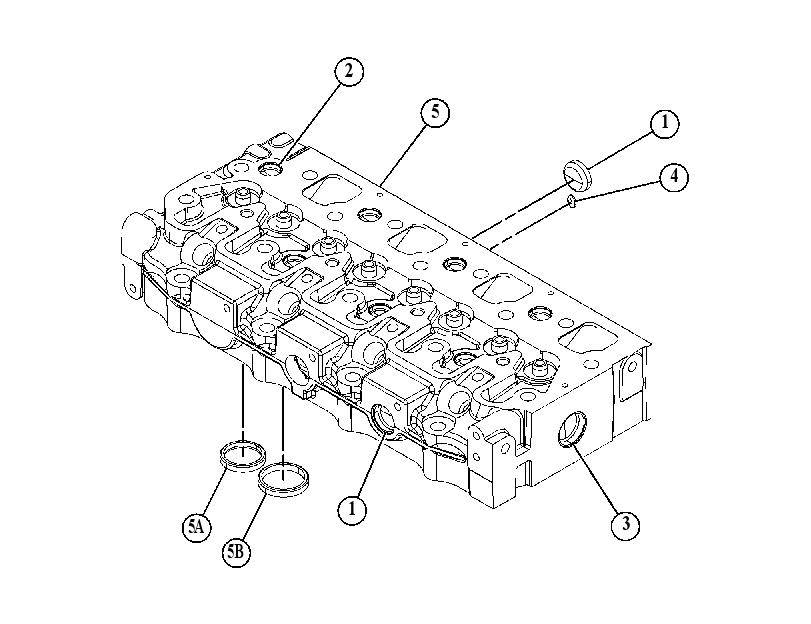 Головка блока цилиндров в сборе 4804386 CAT