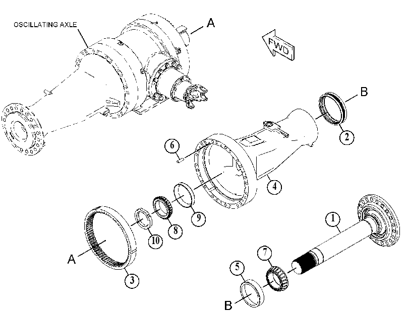 AXLE GP-OSCILLATING 5117365 CAT