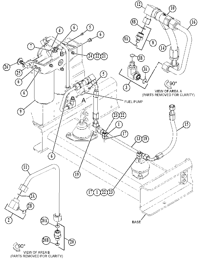 LINES GP-FUEL PRIMING 4645150 CAT