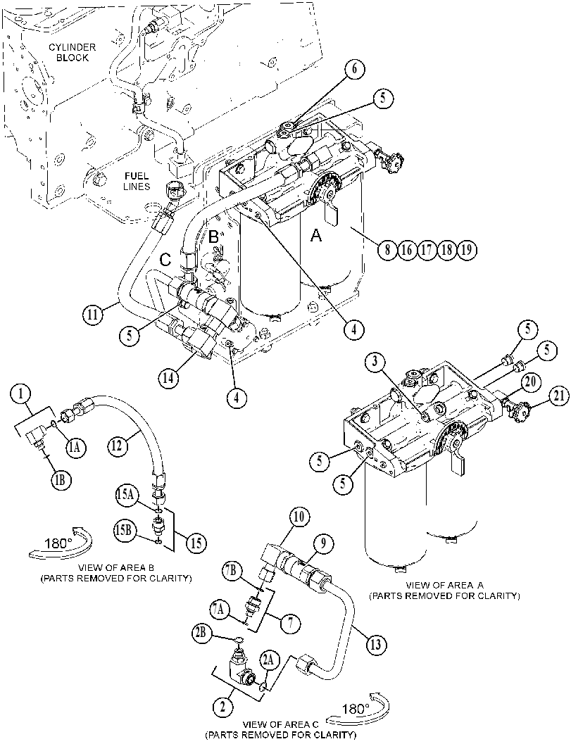 LINES GP-FUEL PRIMING 4645136 CAT