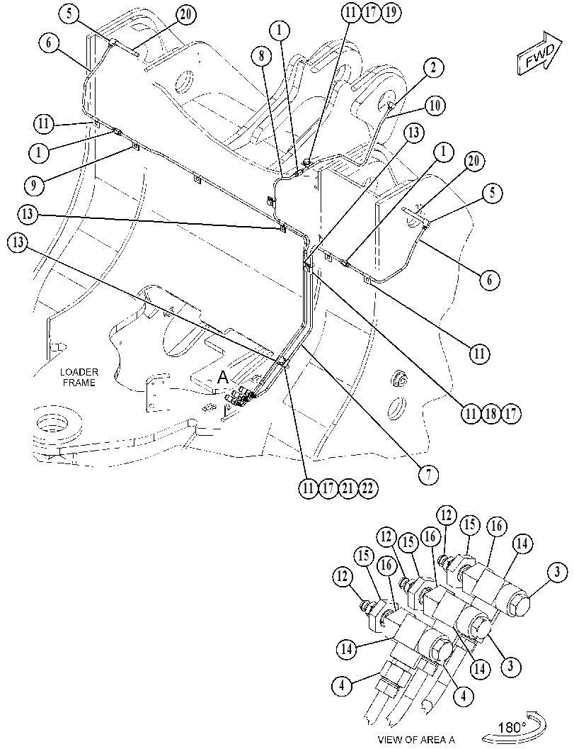 Трубопроводы смазки 4367008 CAT