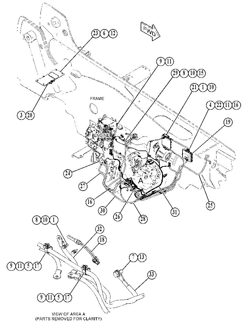 WIRING GP-ENGINE & XMSN 4842909 CAT