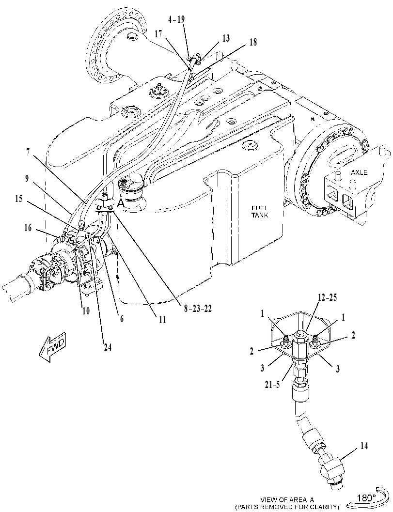 LINES GP-PARKING BRAKE 3846100 CAT