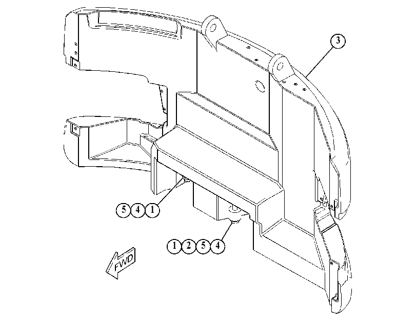 Противовес 4871689 CAT