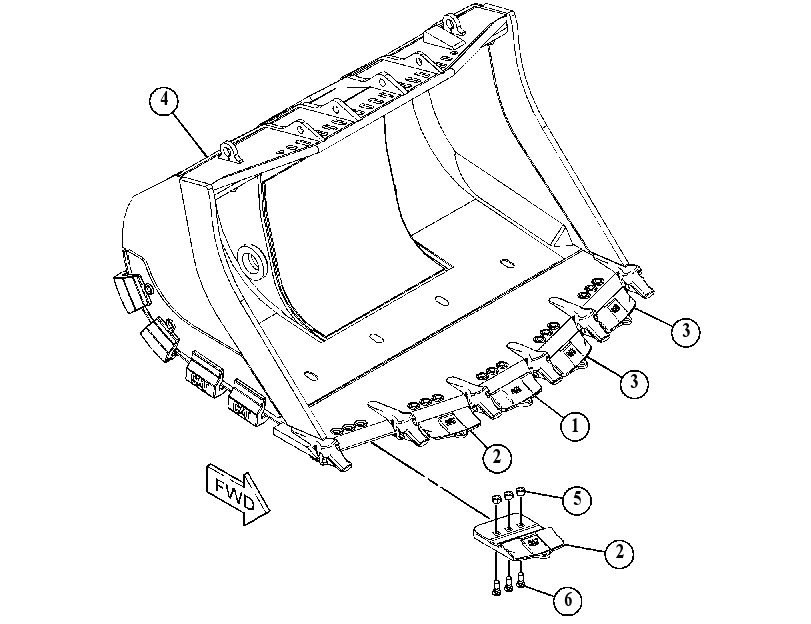 BUCKET GP-HEAVY DUTY ROCK 4638651 CAT
