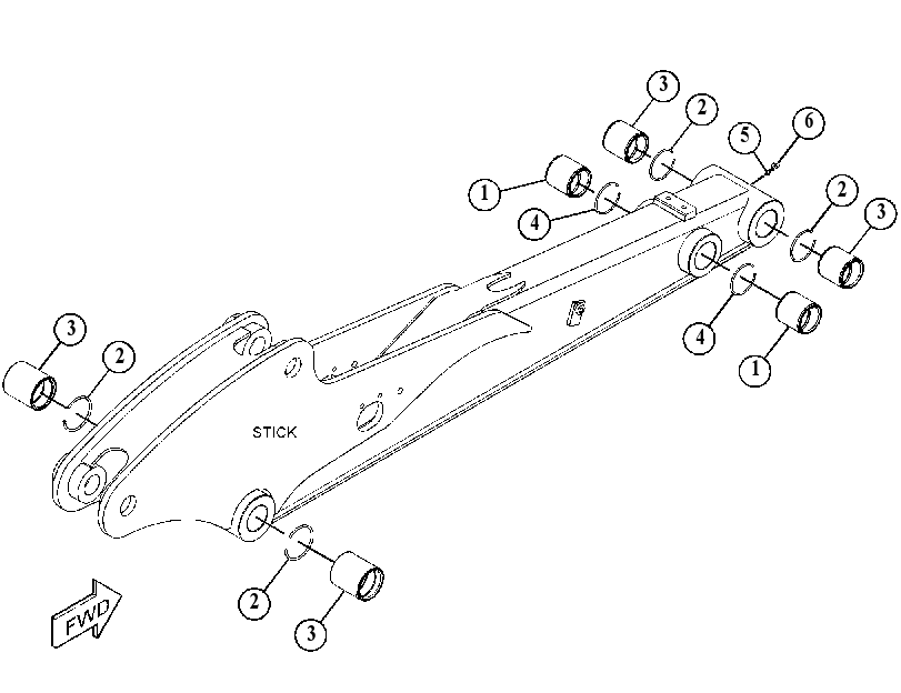 STICK AS-HOE 4710038 CAT