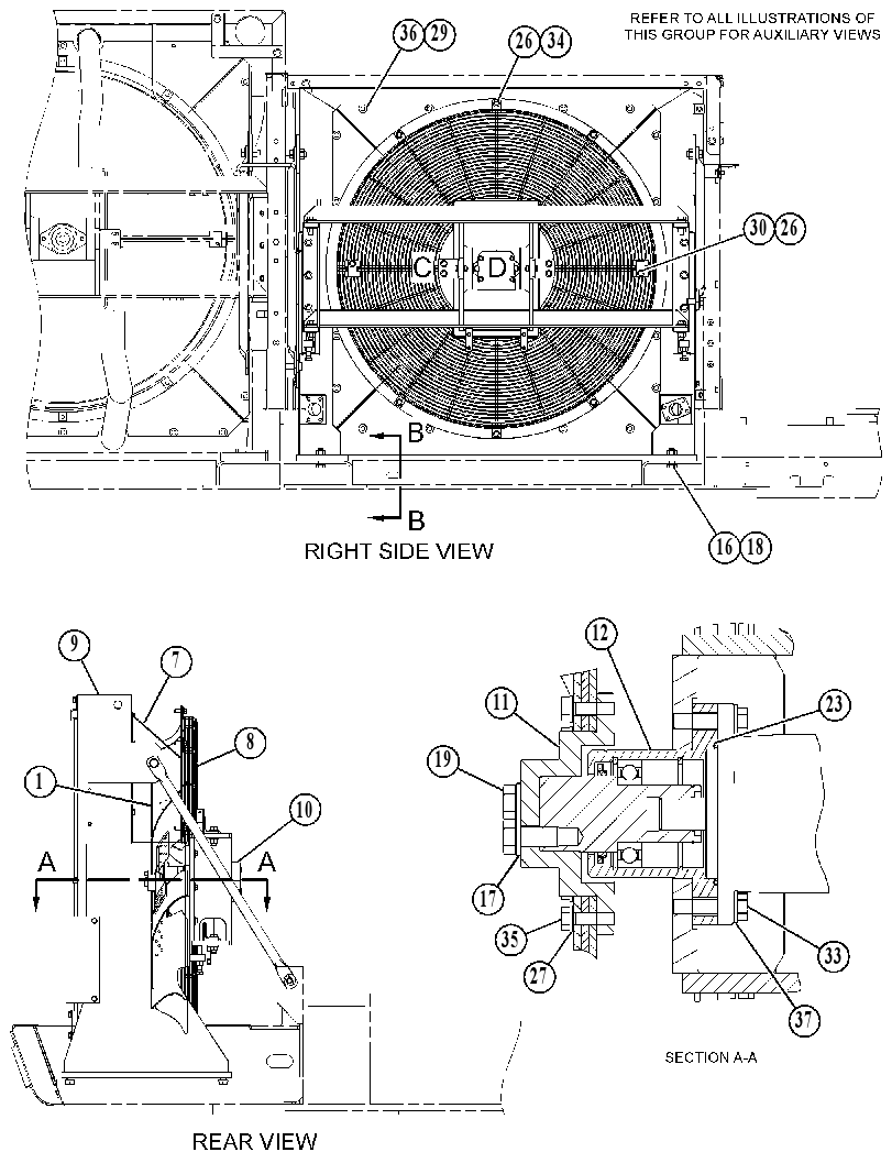 COOLER & MTG GP-HYDRAULIC OIL 3057590 CAT